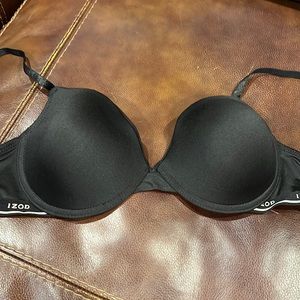 Izod Black Padded Bra, NWOT